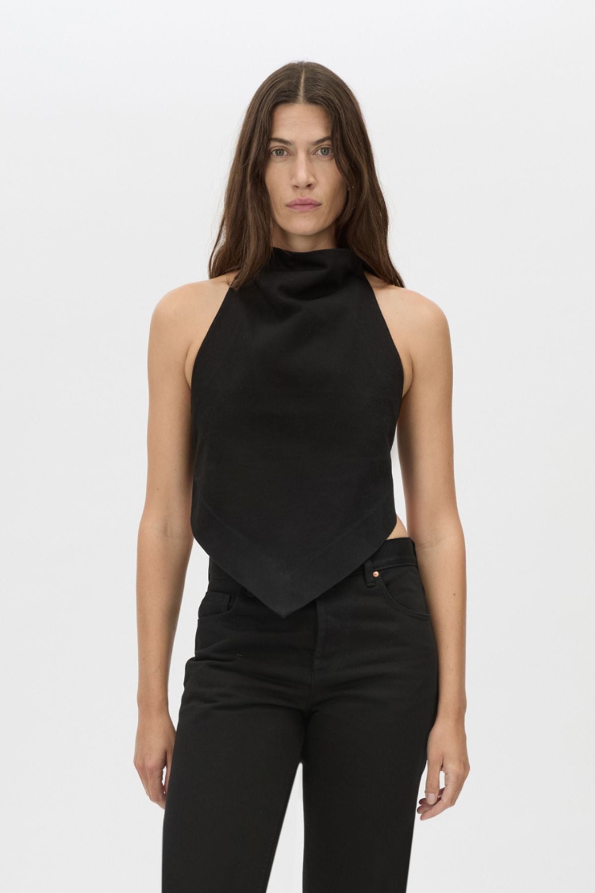 Eleni Denim Top