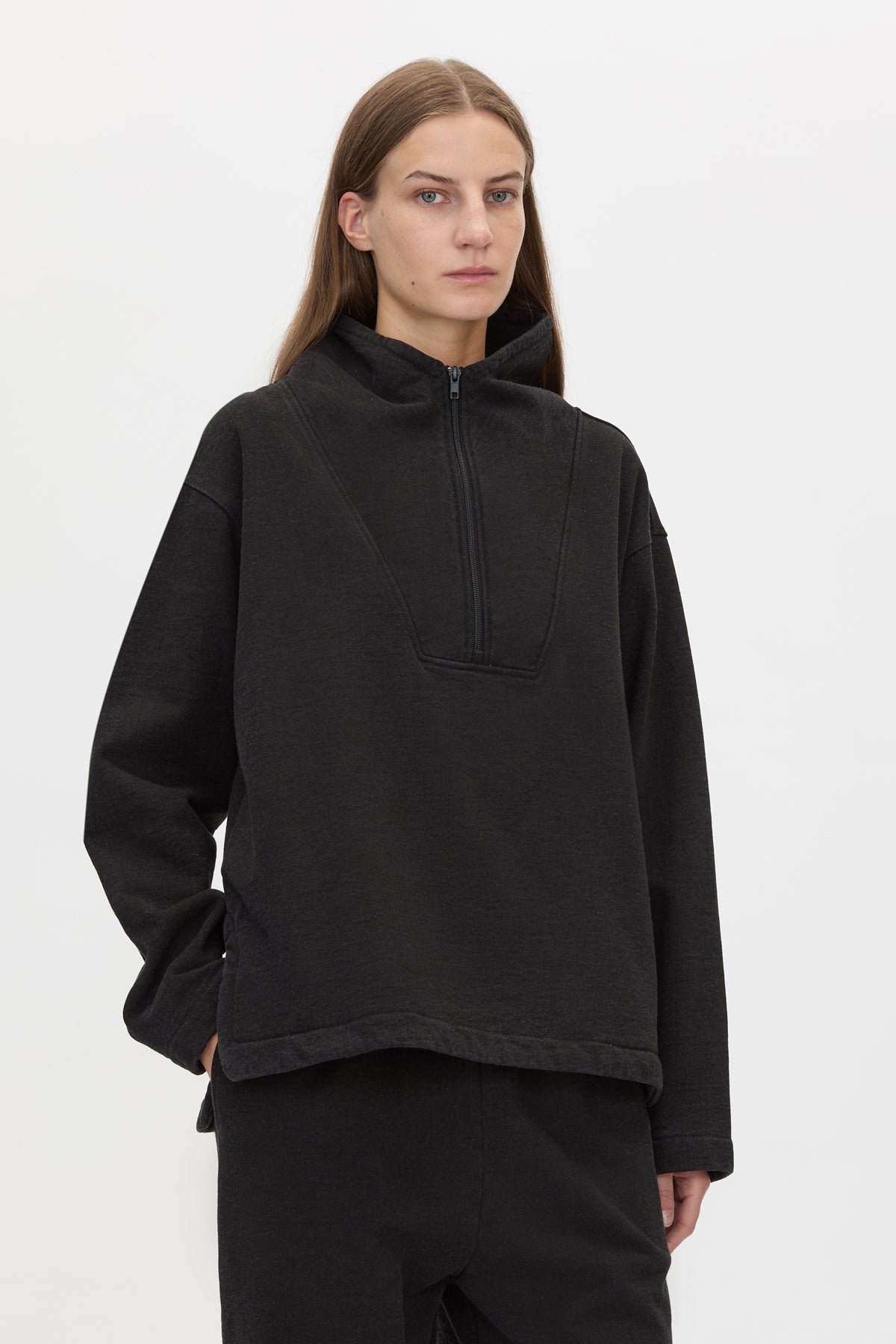 Sorrell Denim Fleece Pullover Top
