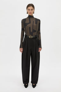 Eidra Printed Long Sleeve Bodysuit