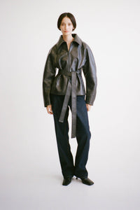 Oreno Croc Belted Jacket