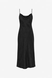 Allegro Satin Bias Midi Dress