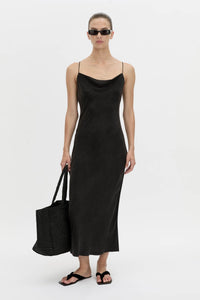 Allegro Satin Bias Midi Dress