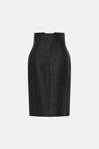 Alpine Textured Midi Skirt