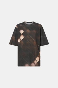 Ghost view CAMILLA AND MARC Asper Print Tee in Brown with oversized short‑sleeve silhouette and printed artwork. 