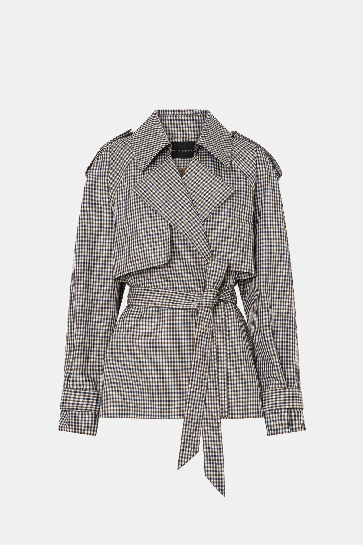 Burdock Check Trench Jacket