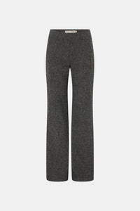 Ghost view CAMILLA AND MARC Cinder High Waisted Pant in charcoal grey with slim leg design.