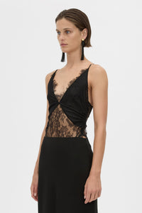 Cora V Neck Lace Bodysuit