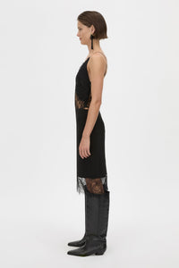 Cora Lace Trim Pencil Skirt