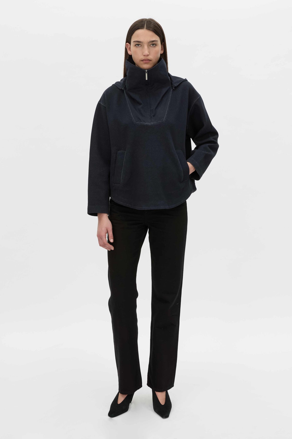 Eira Heavy Jersey Hooded Pullover