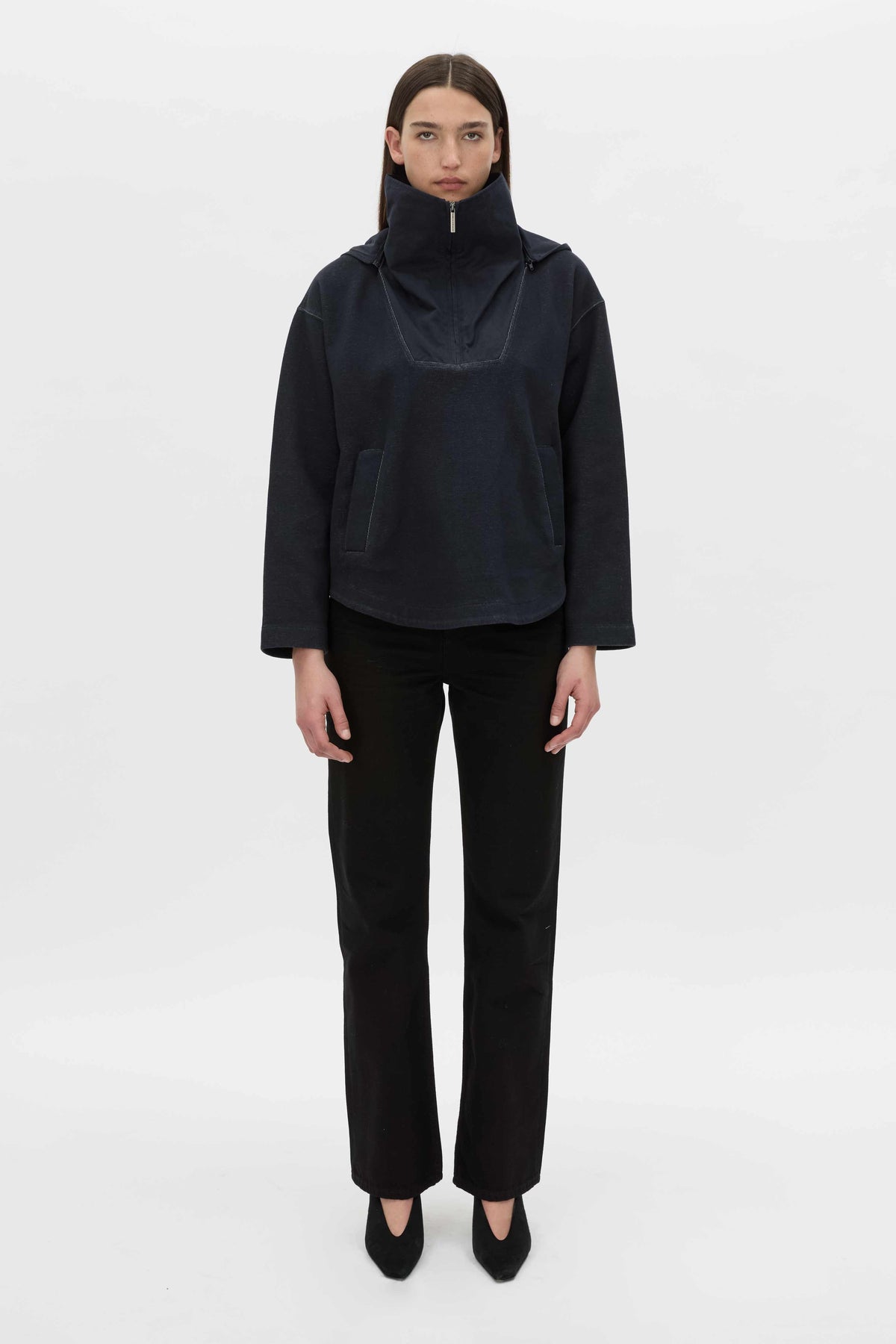 Eira Heavy Jersey Hooded Pullover