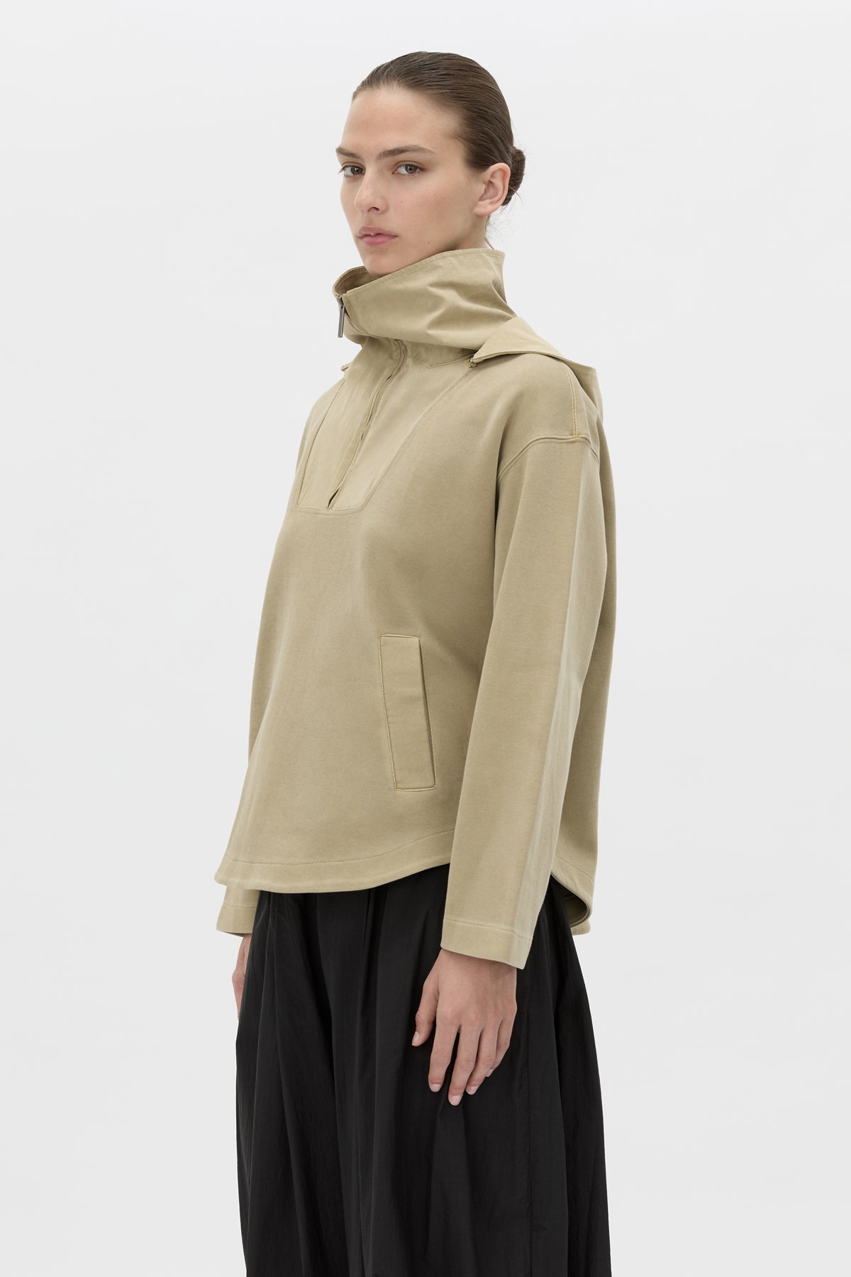 Eira Heavy Jersey Hooded Pullover
