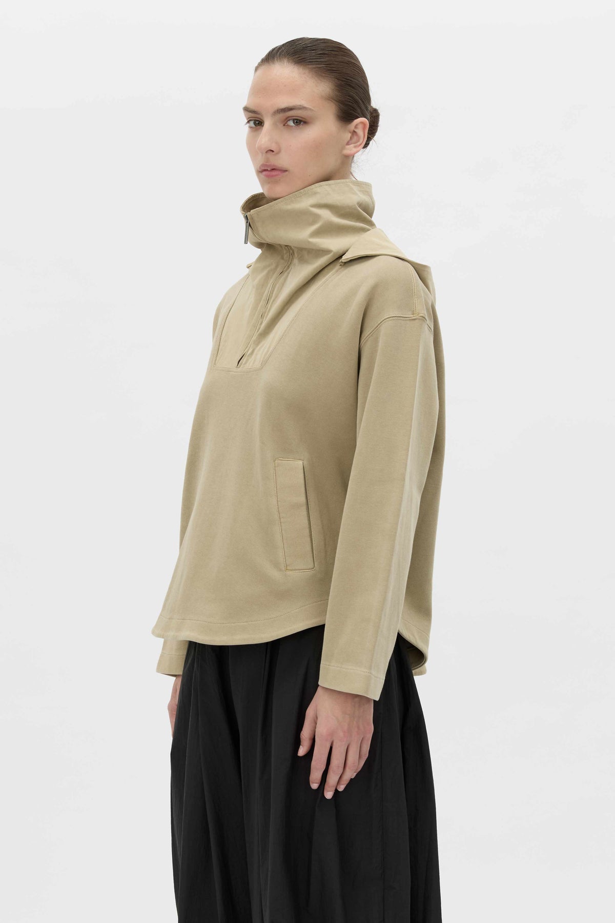 Eira Heavy Jersey Hooded Pullover