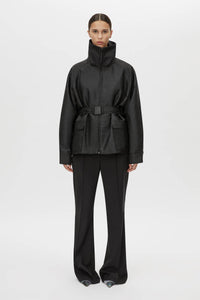 Escher Logo Jacquard Puffer Jacket