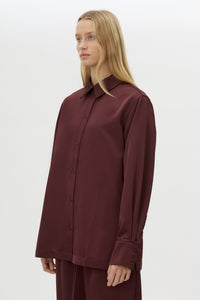 Ground Satin Long Sleeve Shirt