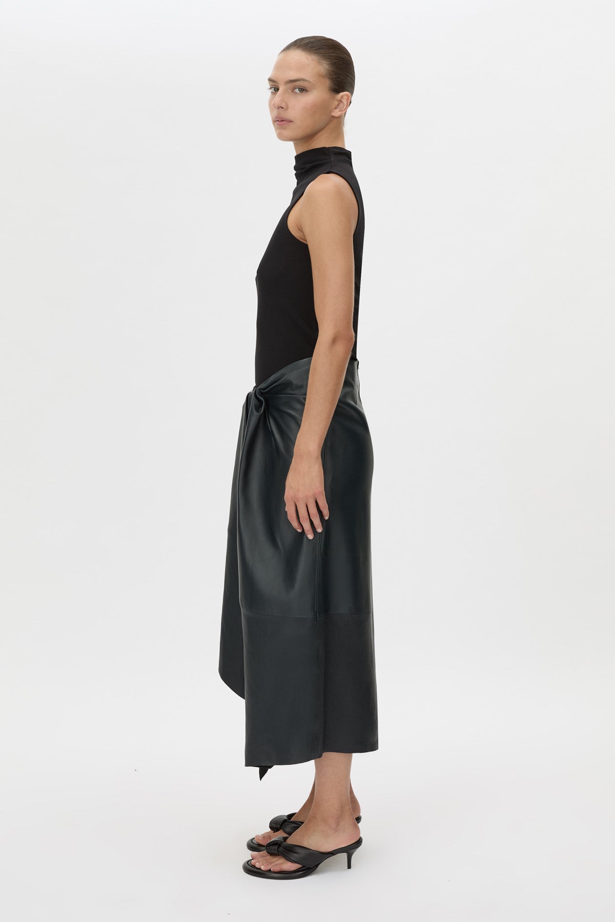 Lido Leather Skirt