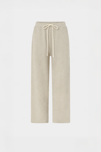 Ghost View CAMILLA AND MARC Lloyd Cropped Track Pant in cream with a straight leg and elasticated waist.