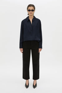 Lourdes Check Half Placket Shirt