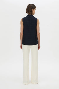 Lourdes Check Shell Top