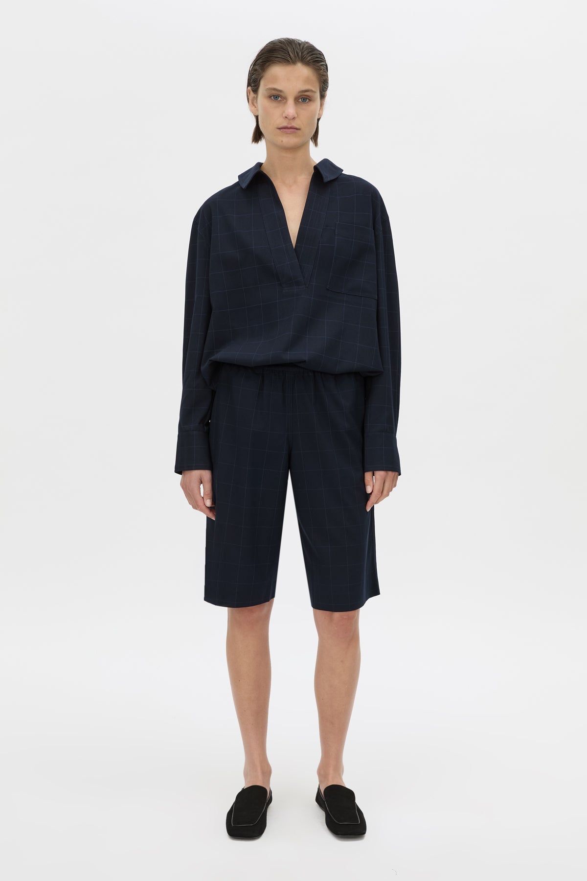 Lourdes Check Soft Short