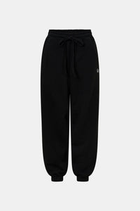 Ghost view CAMILLA AND MARC Lyra Logo Track Pant in Black and White with relaxed fit and embroidered initial detail.