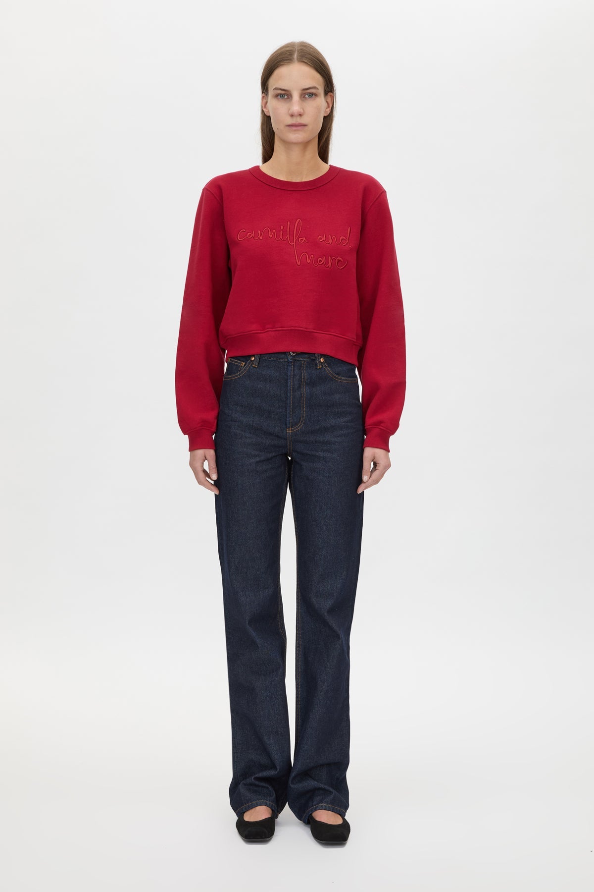 Maren Crop Emb Tracksuit Top