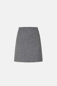 Ghost view CAMILLA AND MARC Meyer Mini Skirt in Charcoal Grey with a high‑waisted cut and panel detailing.