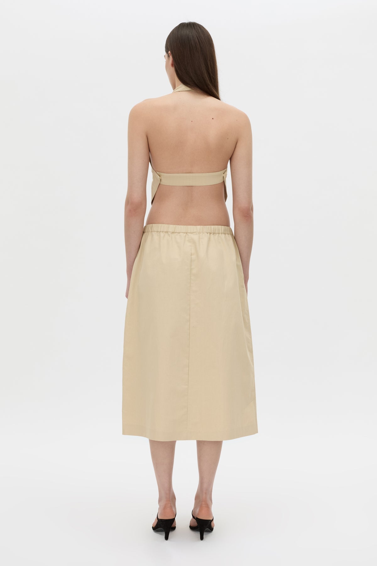 Oren Stripe Midi Skirt