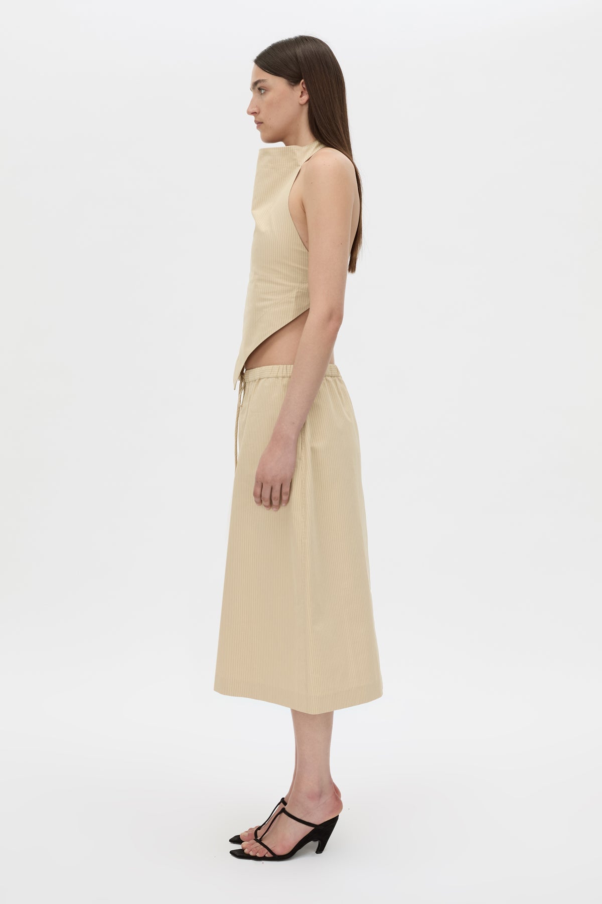 Oren Stripe Midi Skirt