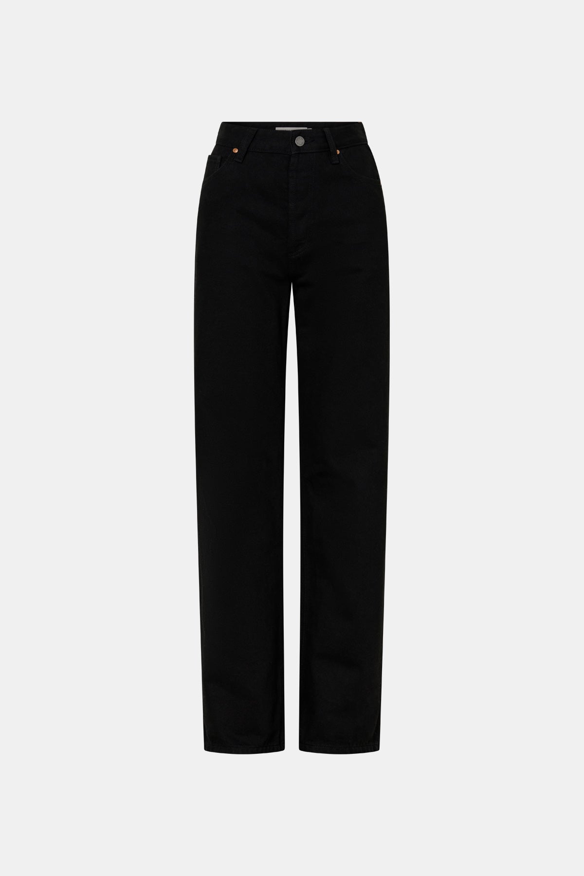 Ghost view CAMILLA AND MARC Rune Denim Jean in Black with a mid‑rise straight‑leg fit.