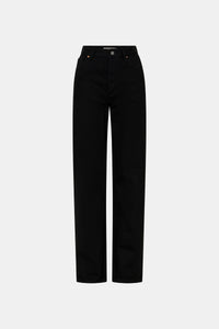 Ghost view CAMILLA AND MARC Rune Denim Jean in Black with a mid‑rise straight‑leg fit.