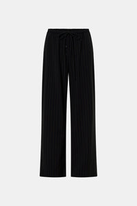Ghost view CAMILLA AND MARC Sedona Stripe Pant in Black Stripe with relaxed fit and adjustable waistband.