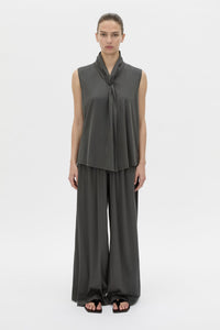 Senae Draped Knot Slvless Top