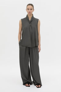 Senae Draped Knot Slvless Top
