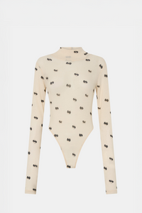 Siona Printed Long Slv Bodysuit