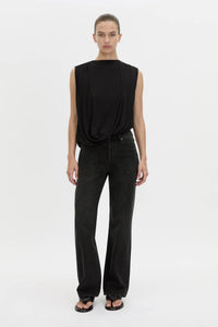 Siona Sleeveless Drape Top