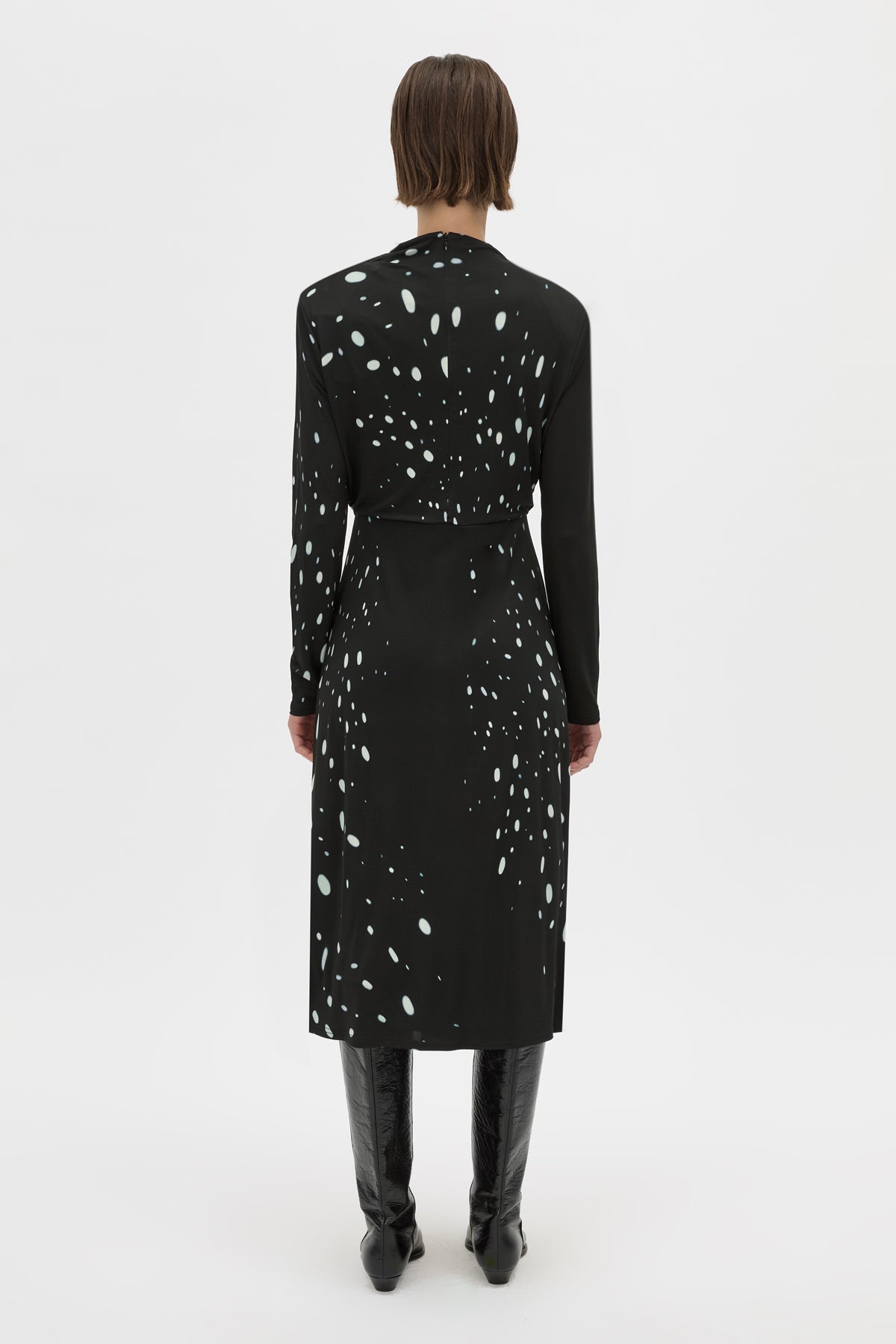 Skyward Long Sleeve Printed Dress