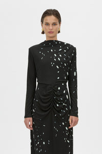 Skyward Long Sleeve Printed Dress