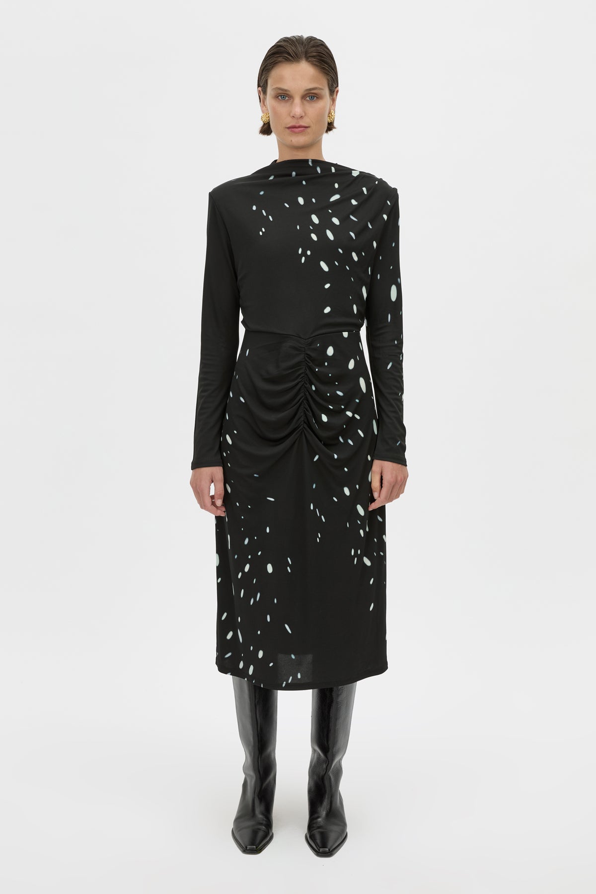 Skyward Long Sleeve Printed Dress