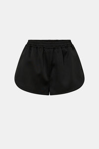 Ghost view CAMILLA AND MARC Tamar Mini Short in Black with relaxed fit and elasticated waistband.