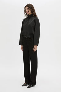 Tamar Satin Bomber Jacket