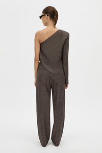 Verna Asymmetric Shoulder Top