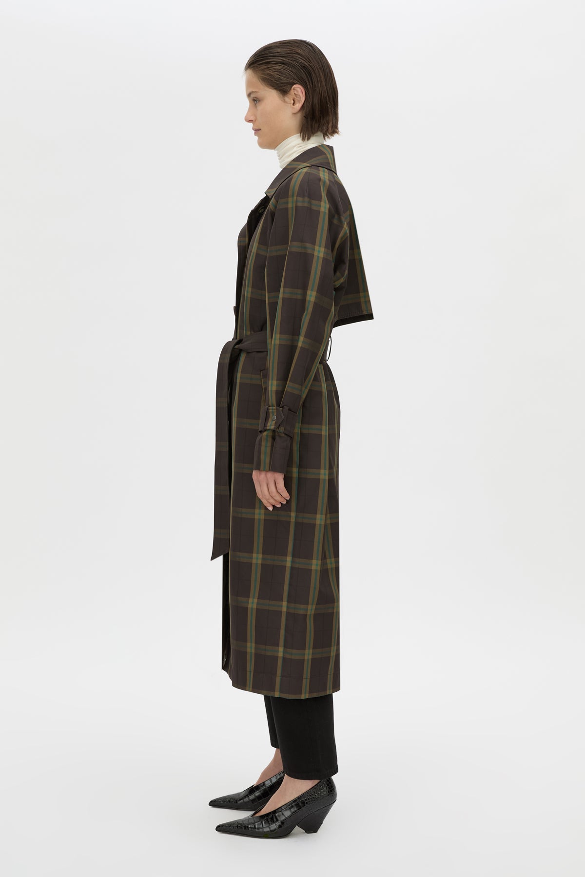 Winton Check Trench Coat