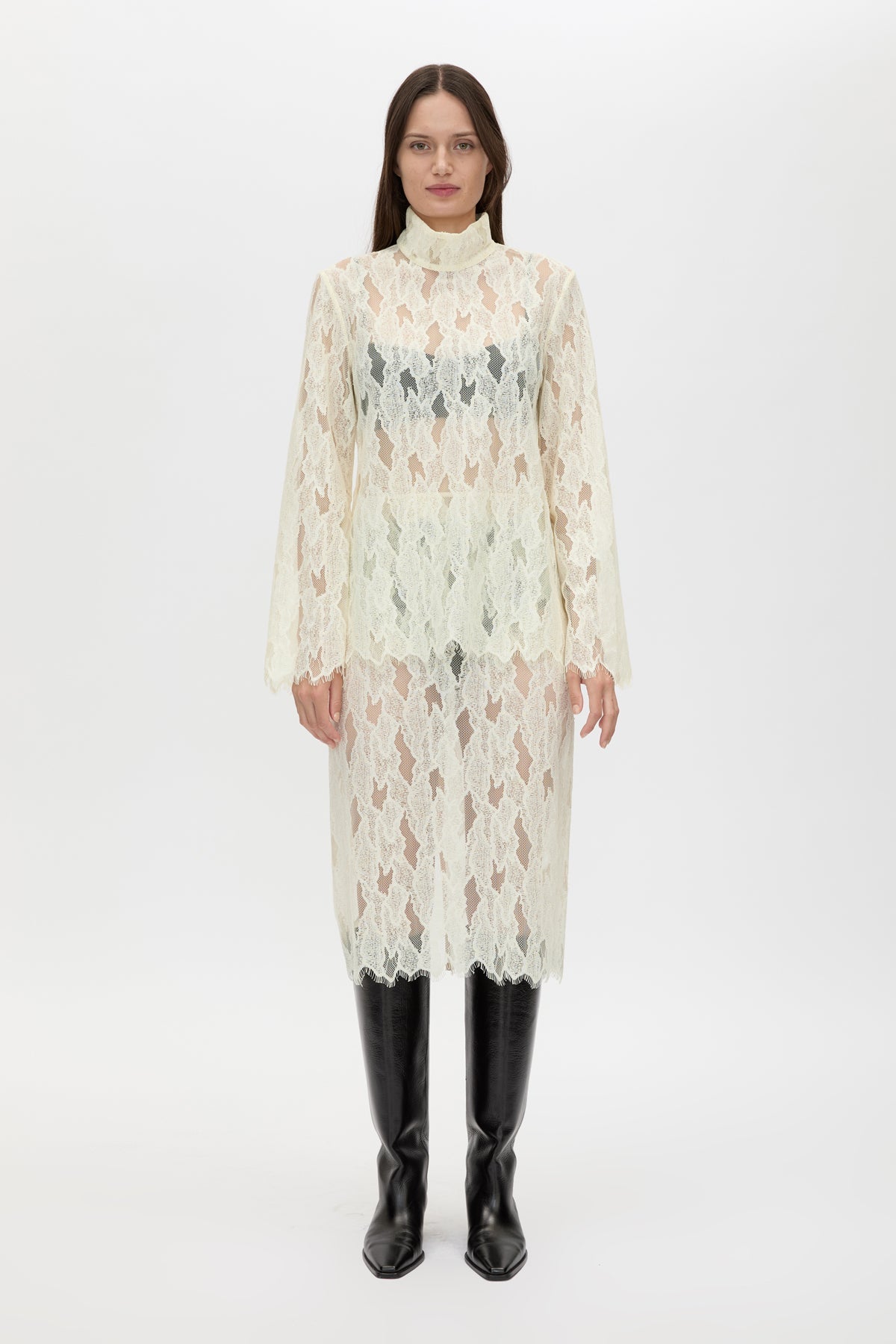 Zemira Lace Midi Skirt