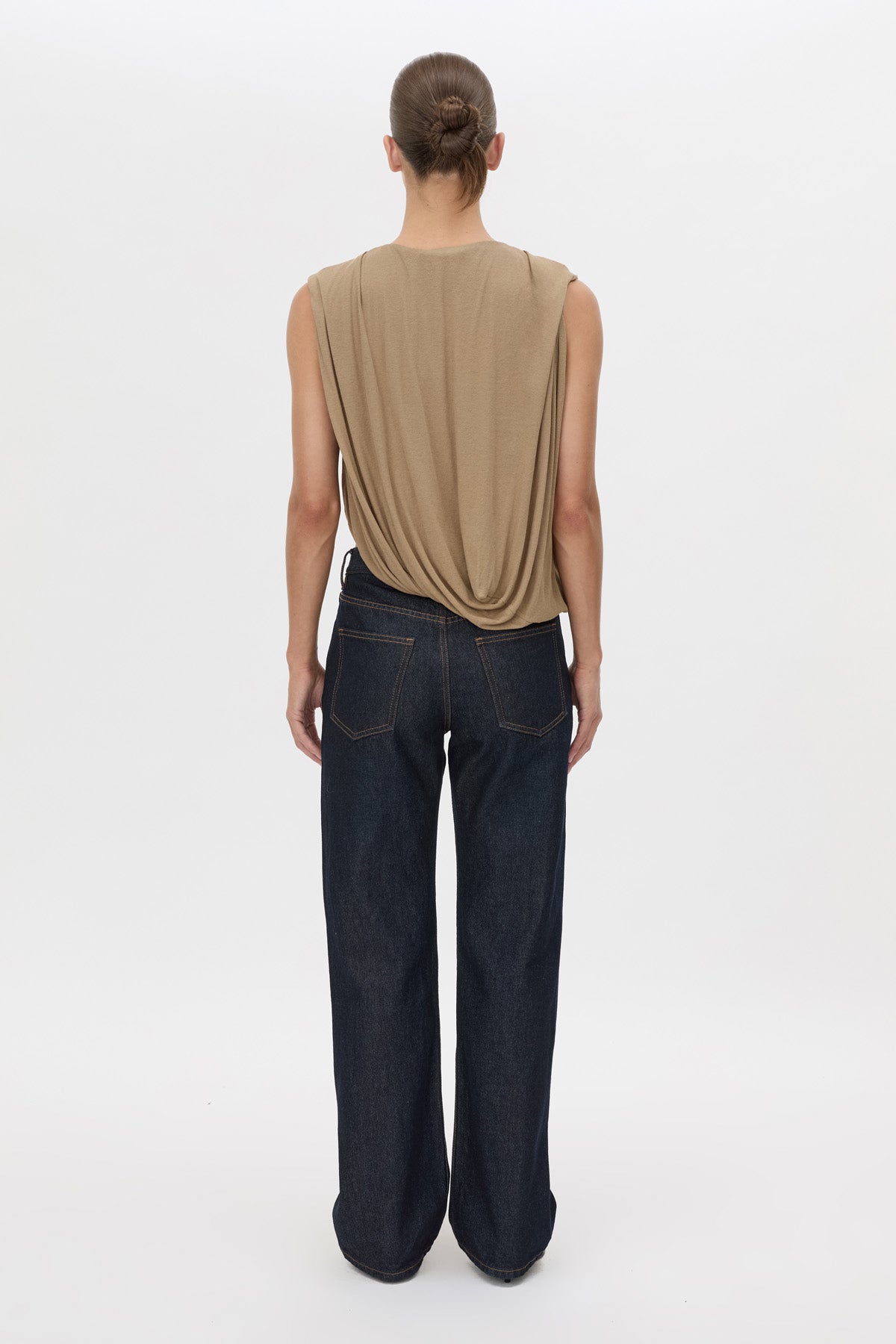Siona Sleeveless Drape Top