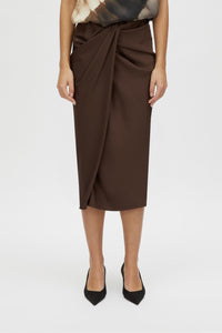 Elowyn Wrap Midi Skirt