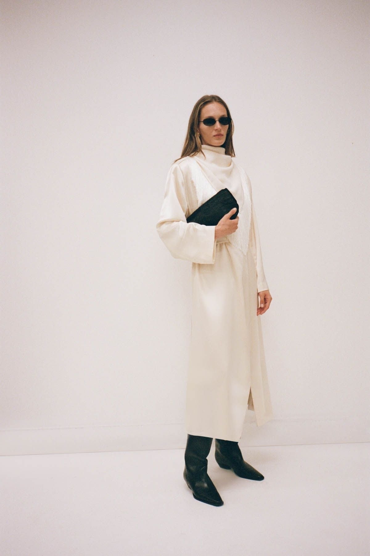 Arion Shawl Collar Dress